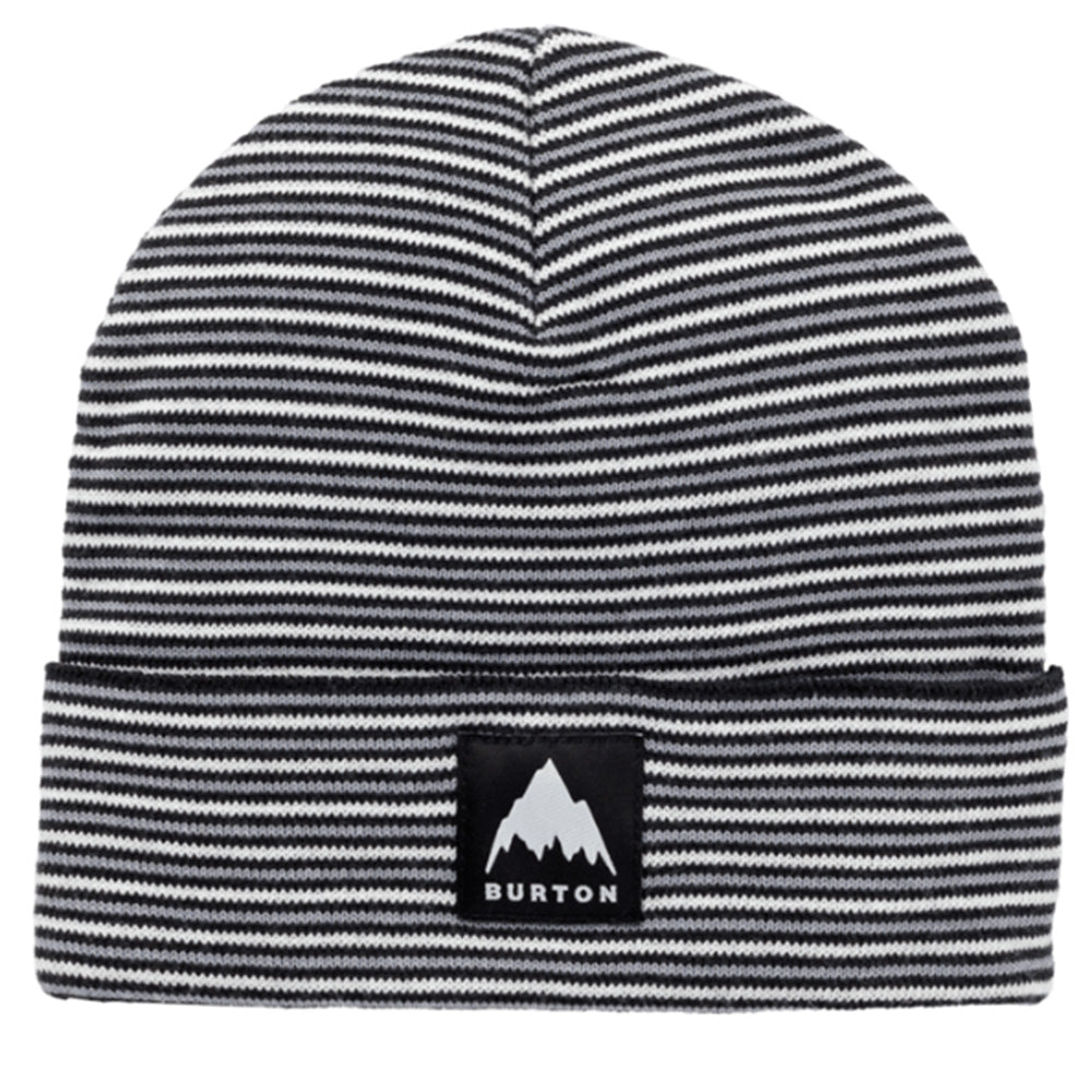 Burton Recycled Stripe Kids Beanie True Black Sharkskin One Size