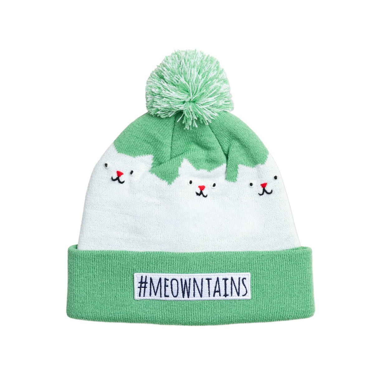 Turtle Fur Kids #Meowntains Pom Beanie