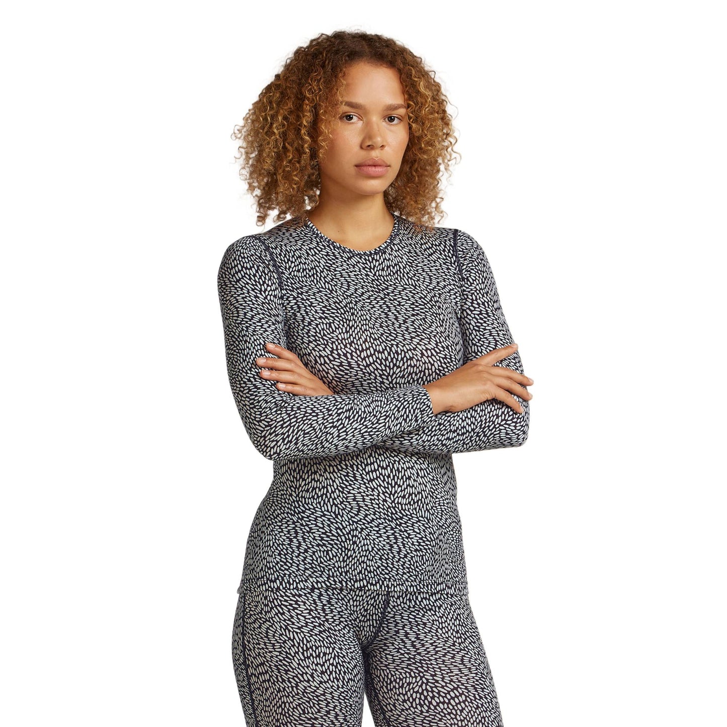 Icebreaker 200 Oasis Womens LS Crewe GRX2