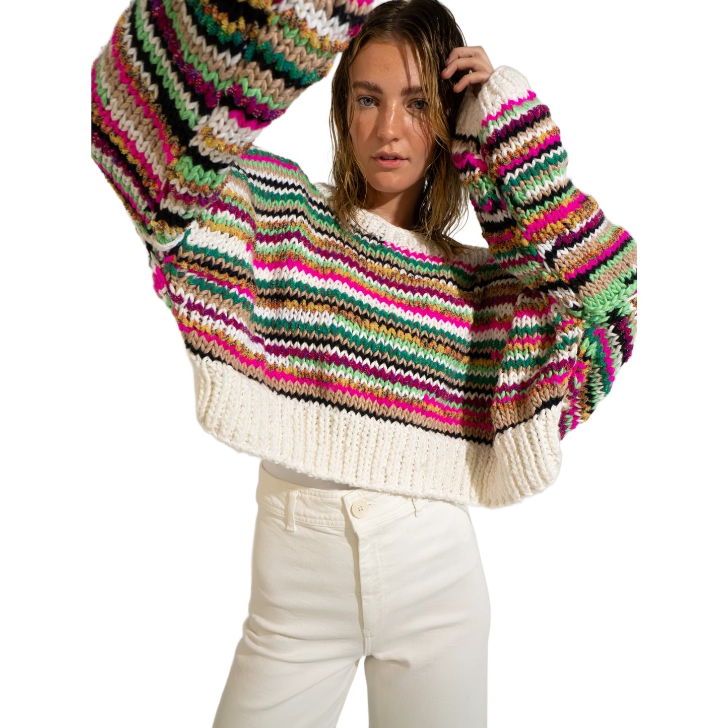 GOGO Chunky Cotton No Waste Womens Pullover