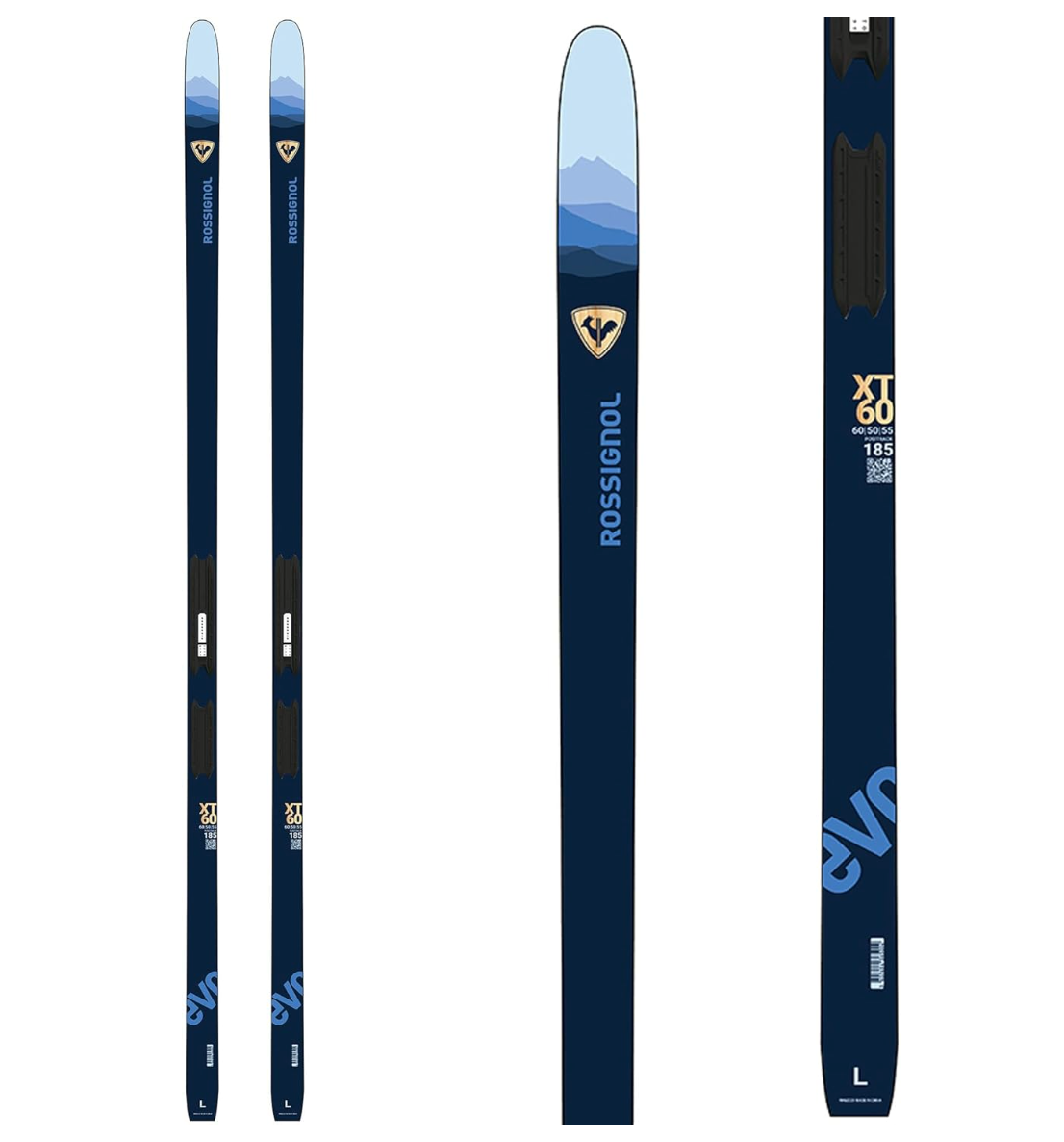 Rossignol EVO XT 60 POSITRACK Classic Cross Country Ski w/ TOUR SI Bindings