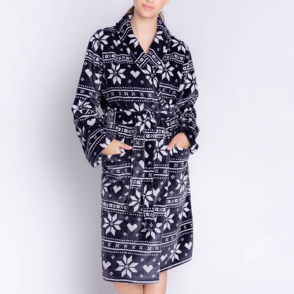 PJ Salvage Frosted Fairisle Womens Robe 2022