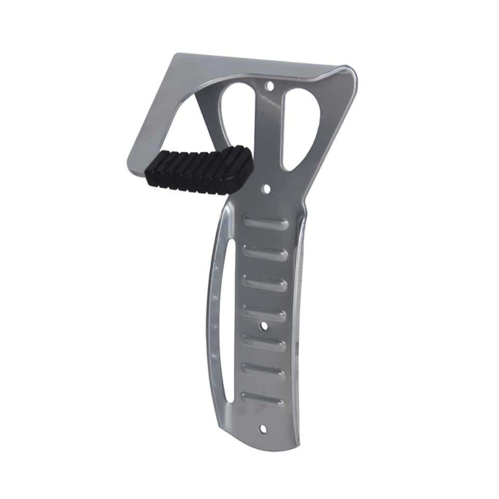 EVO Bicycle Storage Wall-Mounted Hook Stamped Aluminum Silver