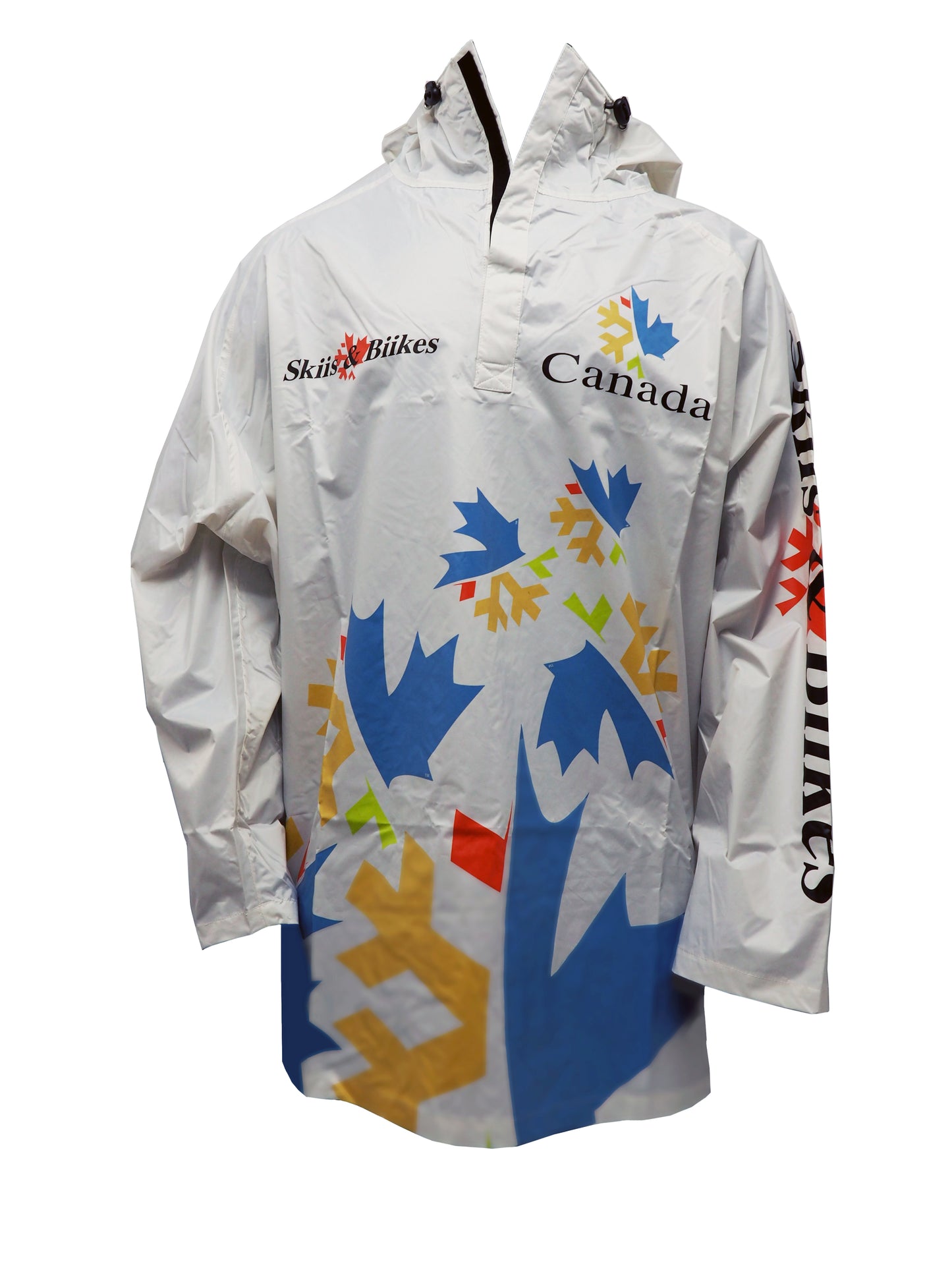 Skiis & Biikes Canada Poncho White O/S