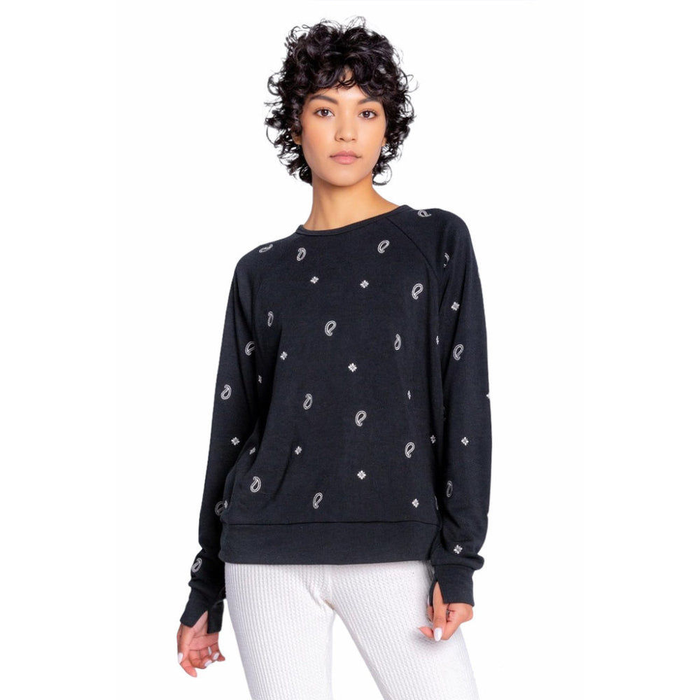 PJ Salvage Canyon Ranch Paisley Womens LS Top 2022