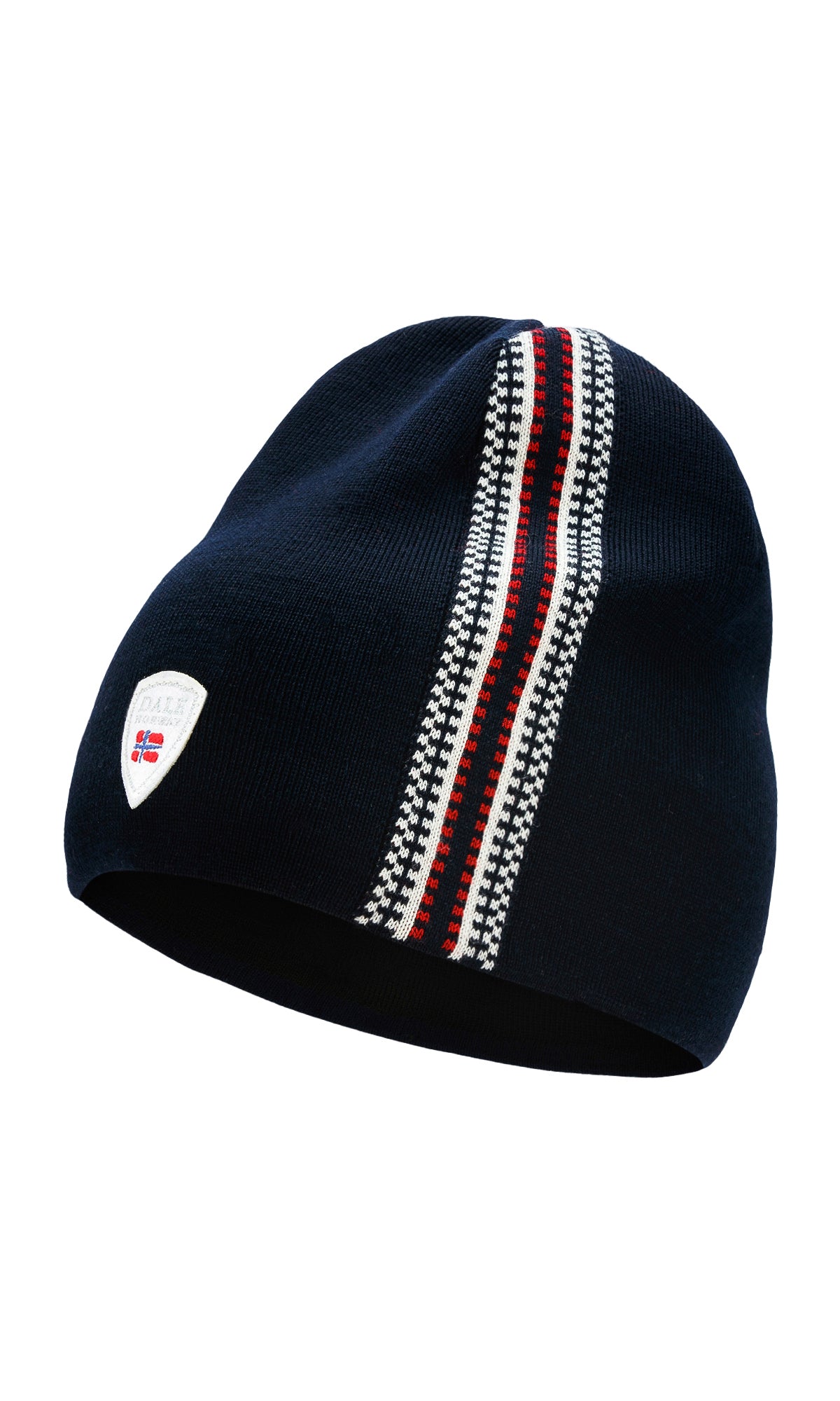 Dale of Norway Mt. Olympus Adult Hat Navy Raspberry White One Size