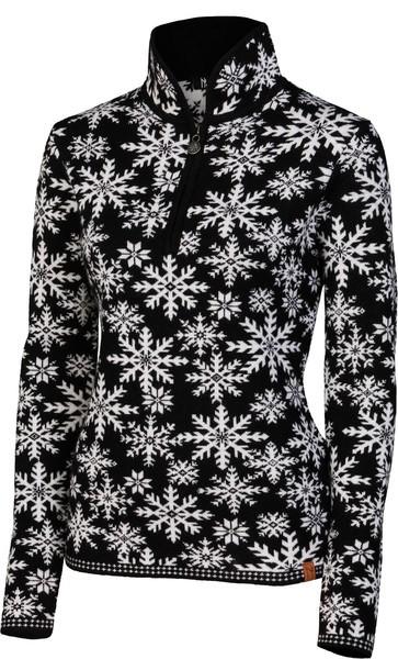 Neve Ingrid Snowflake Ladies Sweater Black M