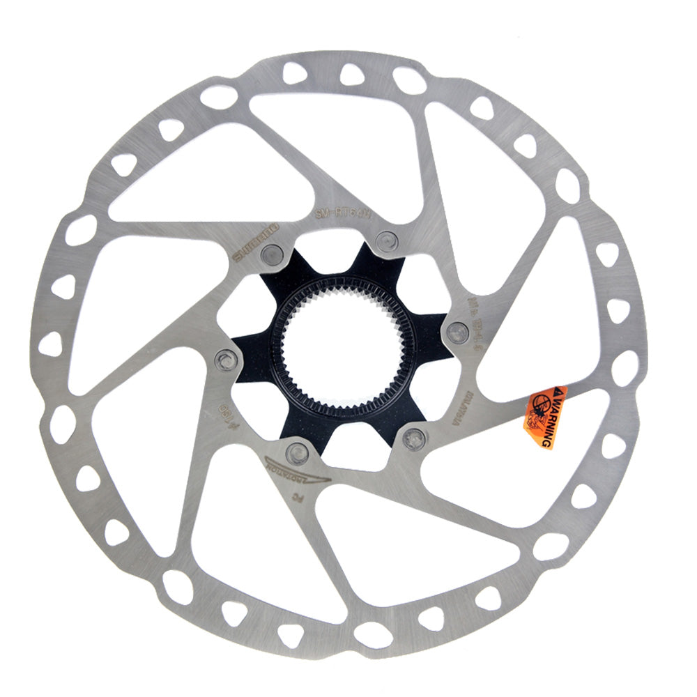 Shimano ROTOR FOR DISC BRAKE, SM-RT64, DEORE, M 180MM, W/LOCK RING (External Spline Type)