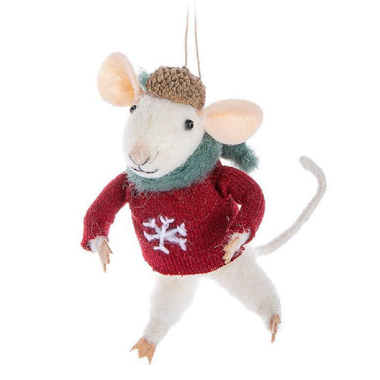 Abbott Mouse in Sweater Ornament