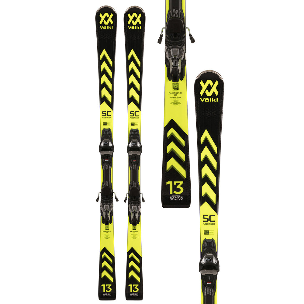 Volkl Racetiger SC Black Ski + VMotion 12 GW Binding 2024 – The