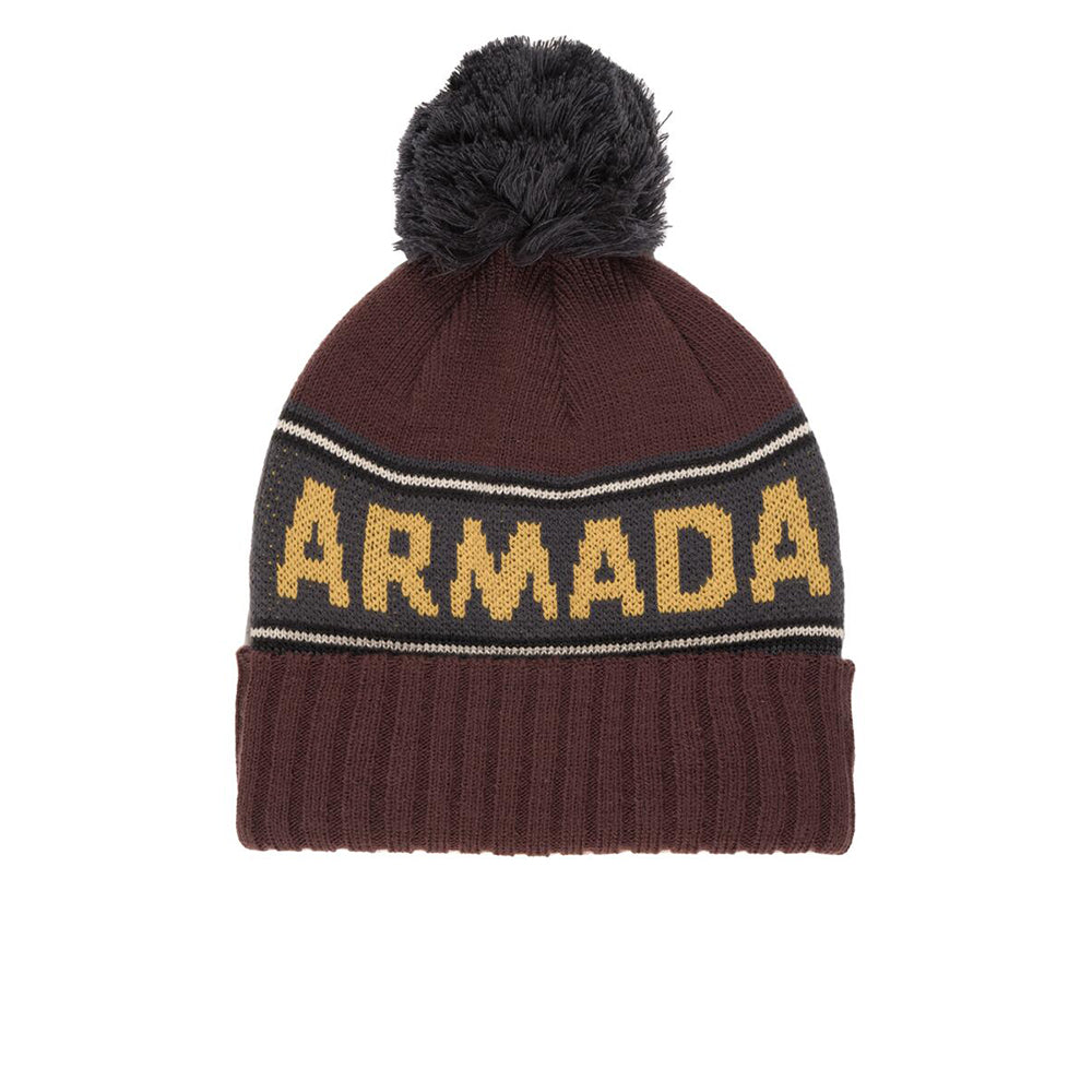 Armada Jacquard Knit Adult Pom Beanie