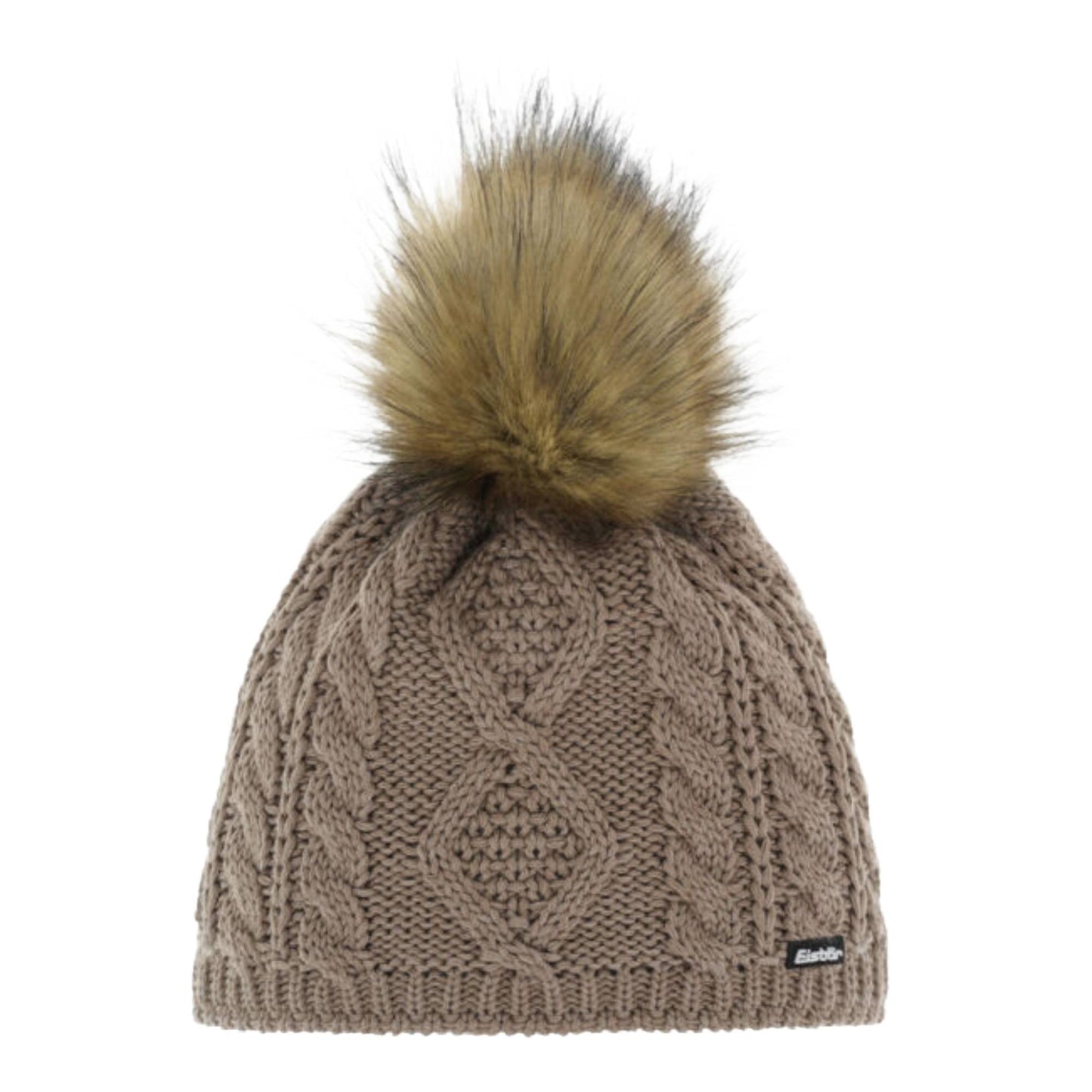 Eisbar Nelia Lux MU Womens Faux Fur Pom Beanie