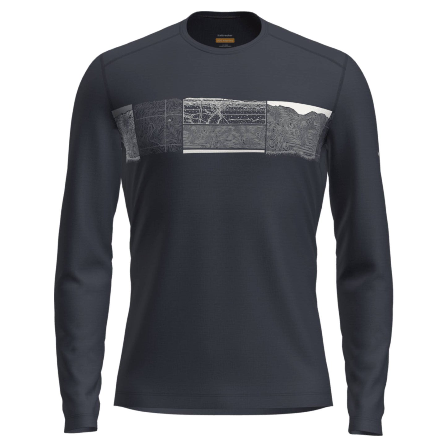 Icebreaker 200 Oasis LS Mens Crewe GRX1