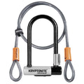 Kryptonite Kryptolok Mini 7 With 4' Flex Cable Lock  Black 3.25" x 7"