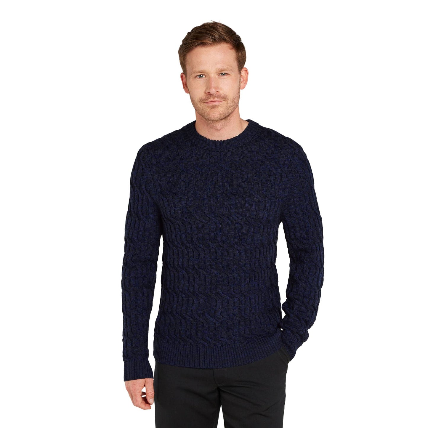 Icebreaker Cable Knit Mens Crewe Sweater