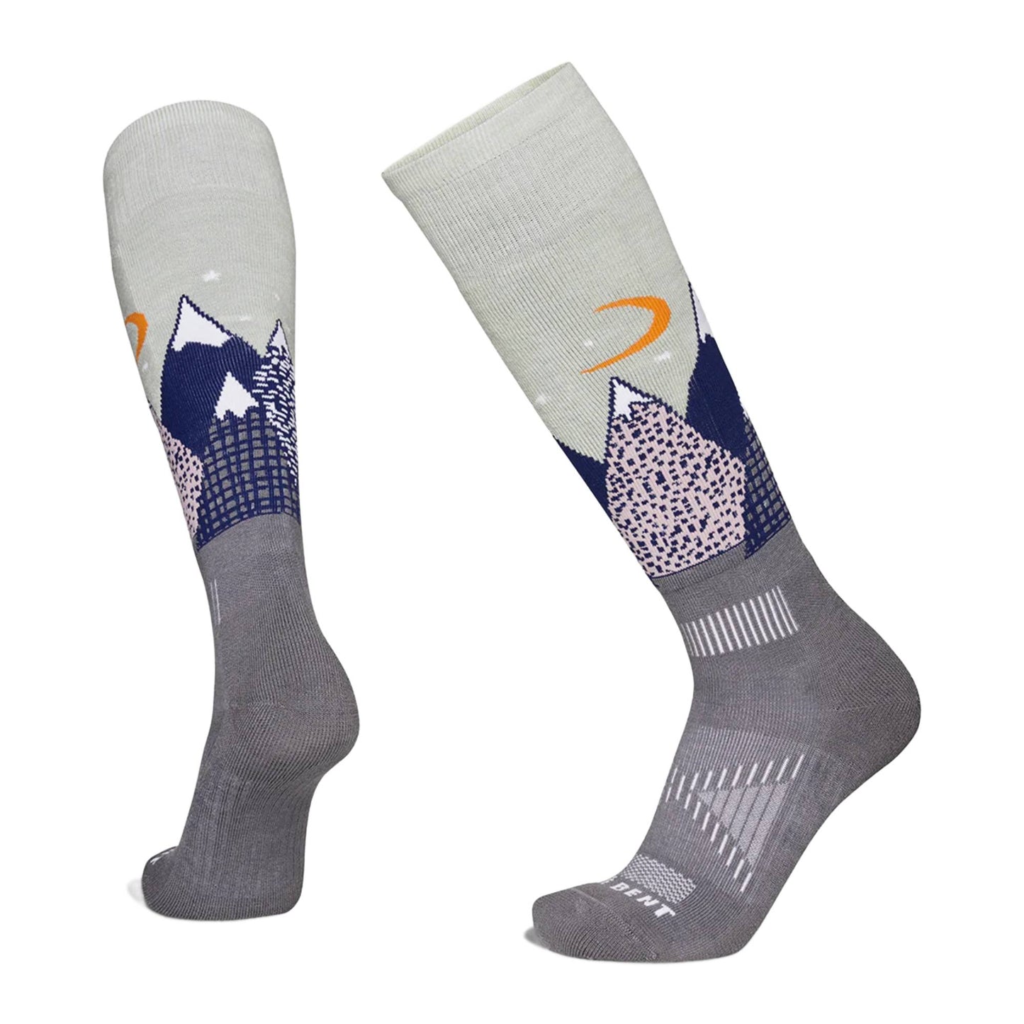Le Bent Light Cushion Snowy Mountains Kids Sock