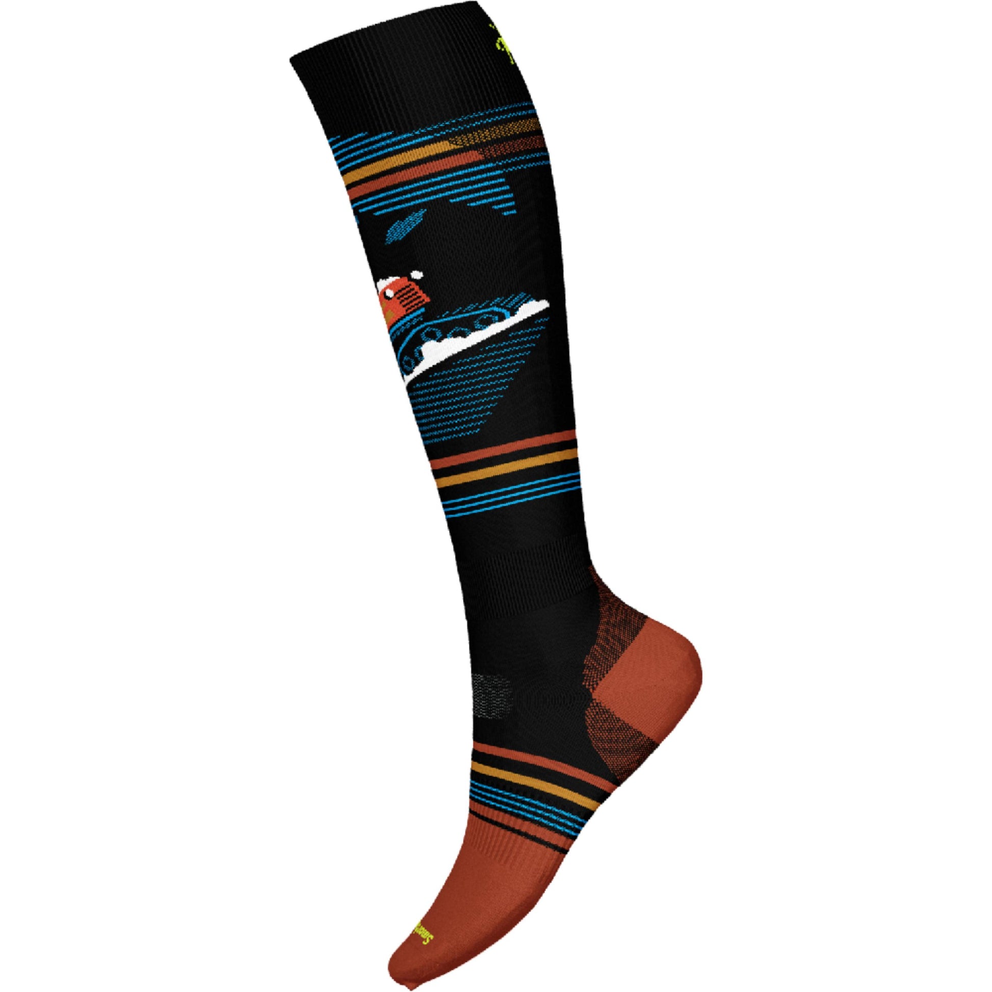 Smartwool Snowboard Logo Targeted Cushion Merino Wool Over The Calf Socks  For Men and Women
