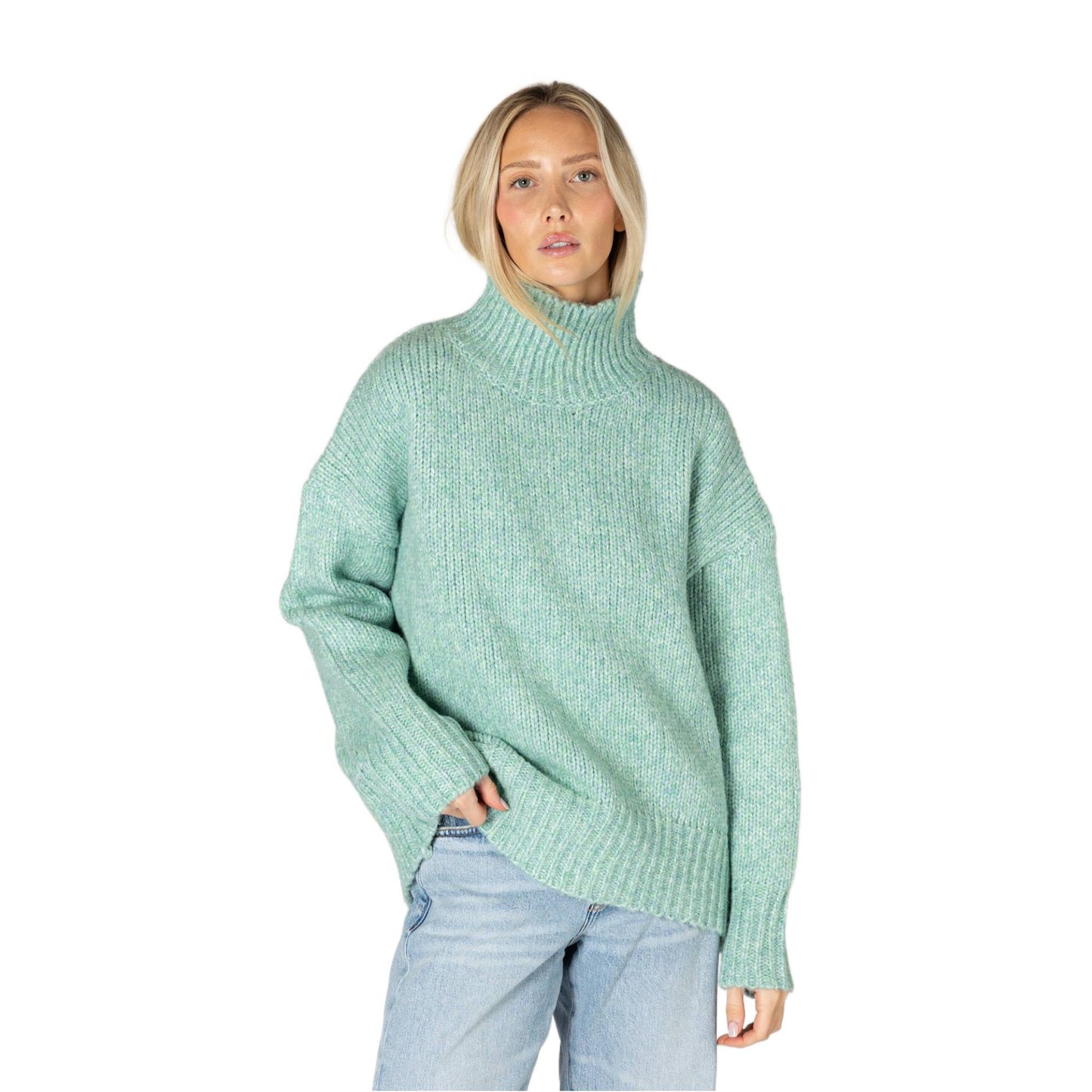 Lyla + Luxe Aggie Womens Mock Neck Sweater 2027