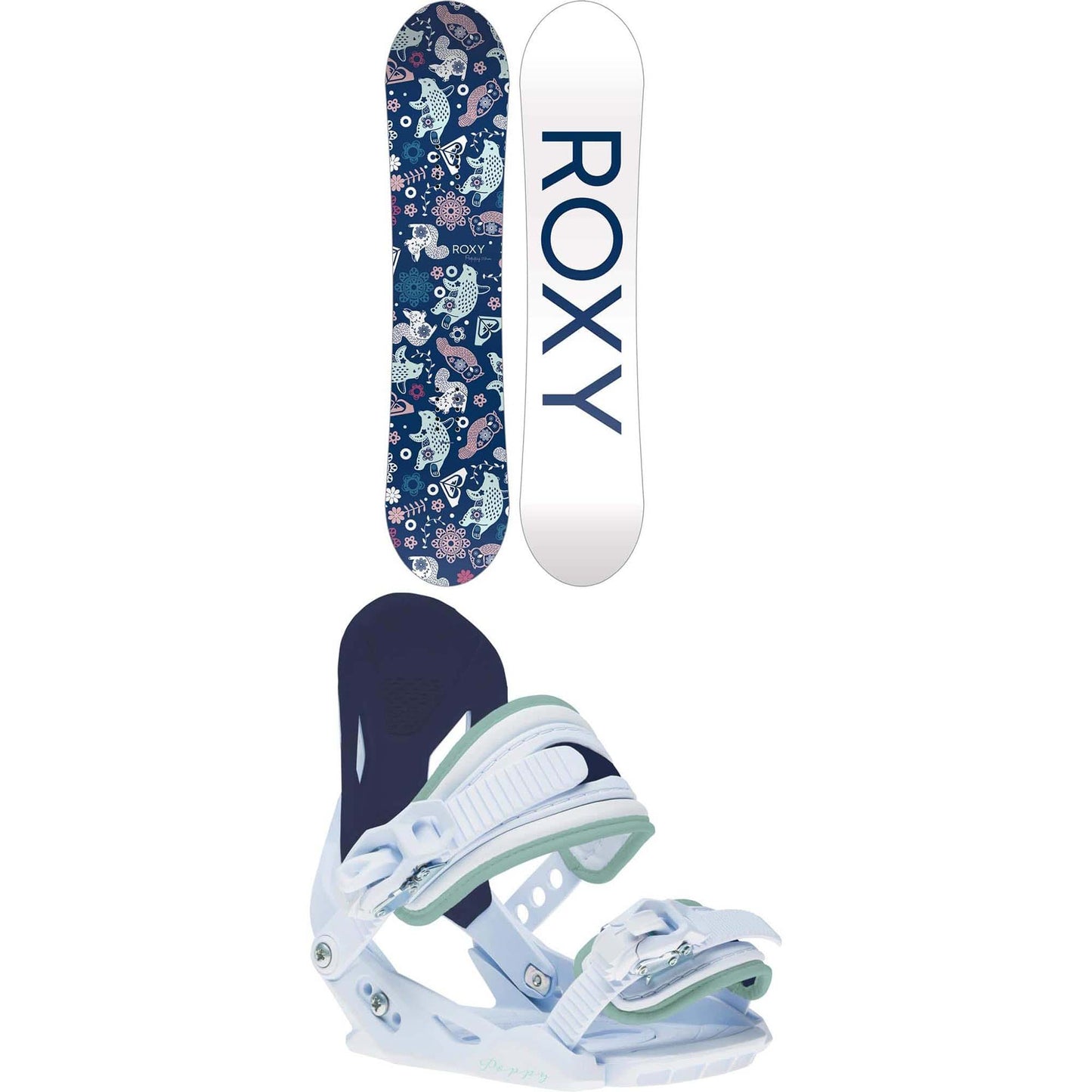 Roxy Poppy Kids Snowboard Package 2025