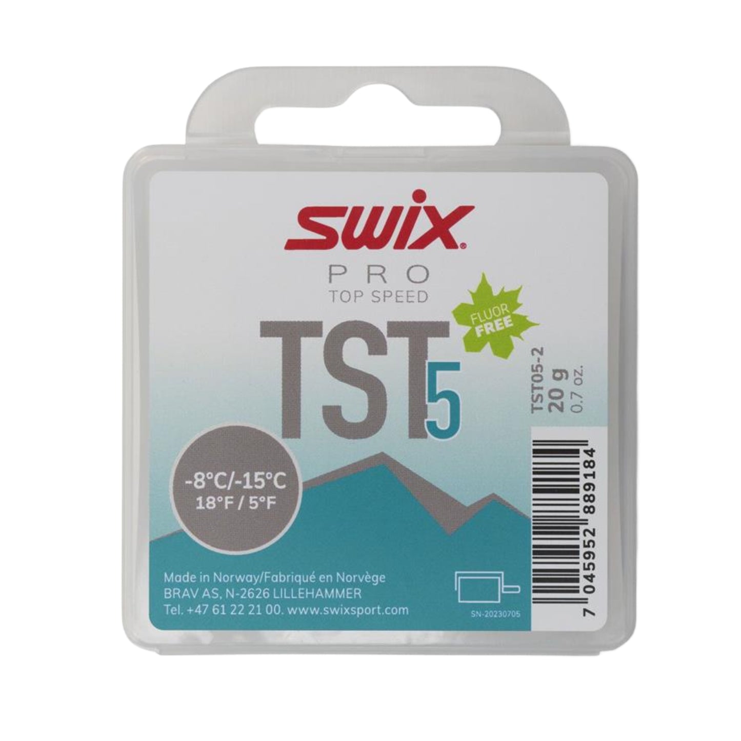 Swix TS5 Turbo -10c to -18c Wax