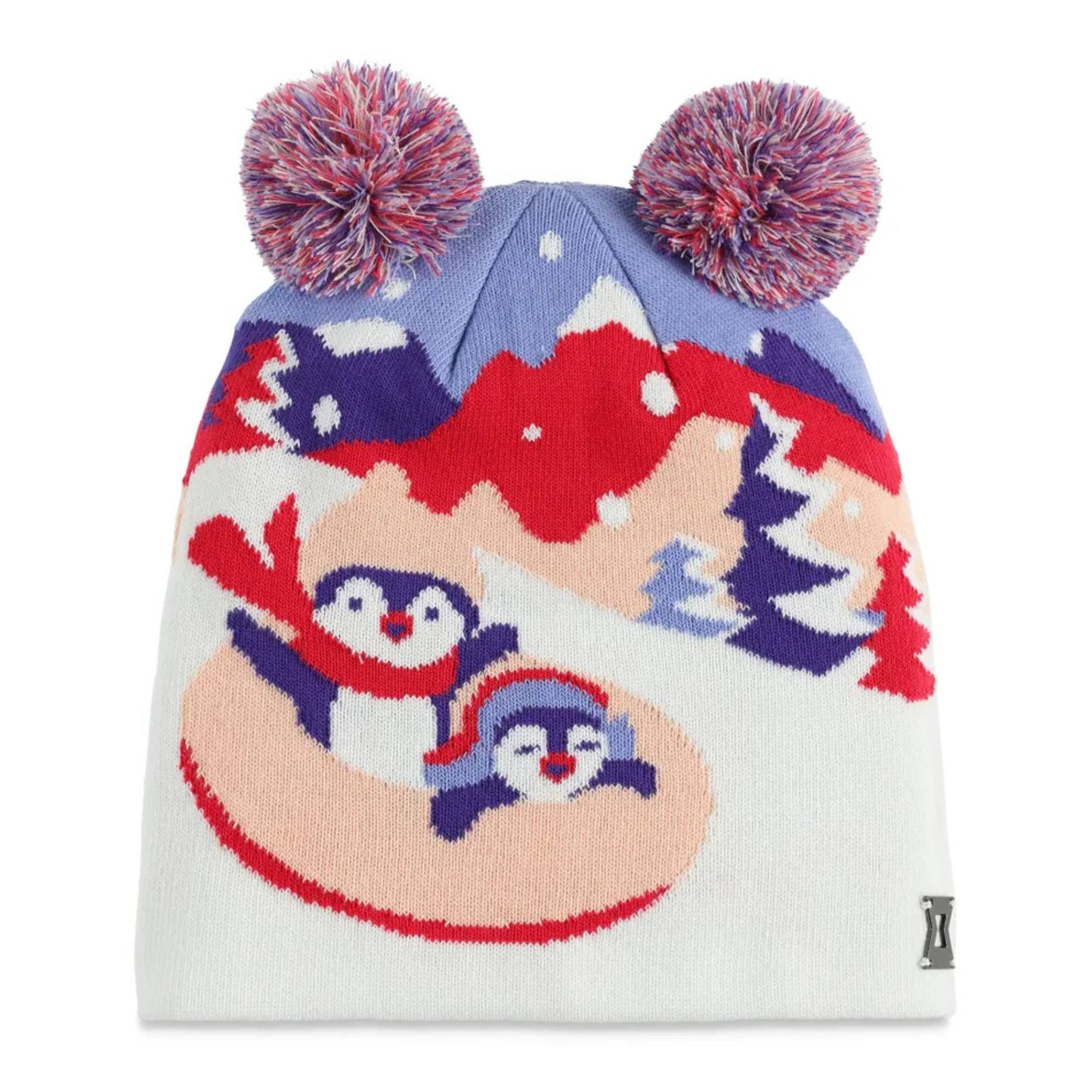 Spyder Penguin Preschool Double Pom Hat