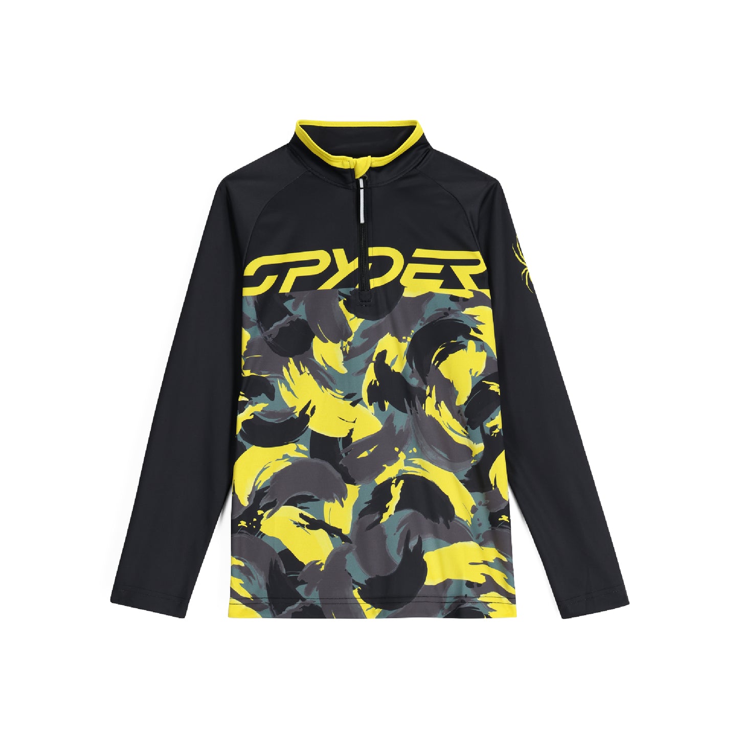 Spyder Camo Junior Boys Half Zip 2025