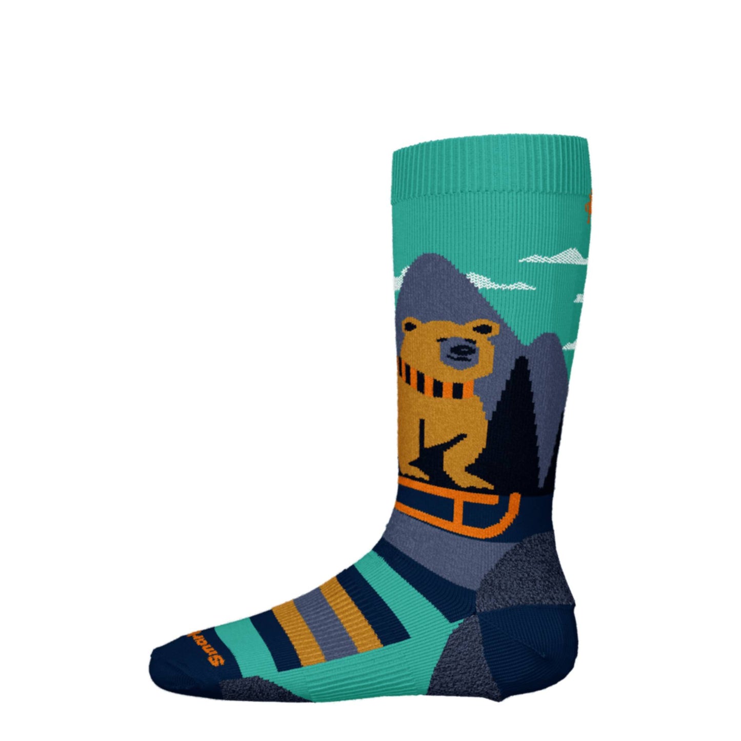 Smartwool Ski Light Cushion Sleigh Bear OTC Kids Sock
