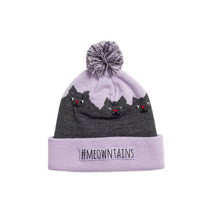 Turtle Fur Kids #Meowntains Pom Beanie