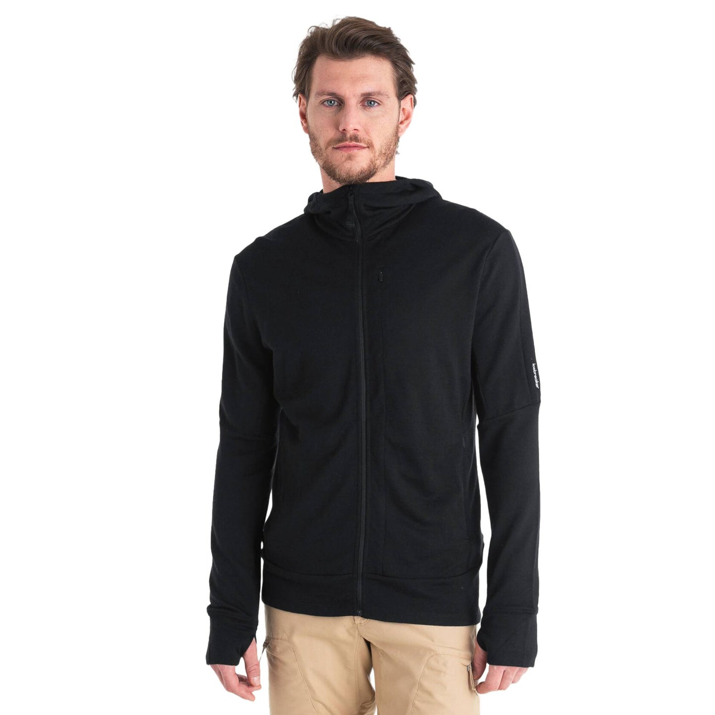 Icebreaker 260 Quantum Mens LS Zip Hoodie
