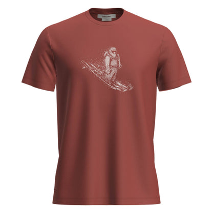 Icebreaker 150 Tech Lite Skiing Yeti Mens SS Tee