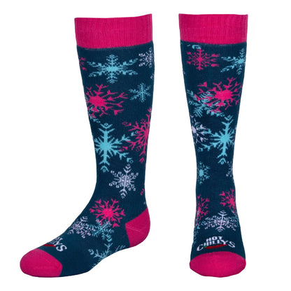 Hot Chilly's Snowflake Mid Volume Youth Sock