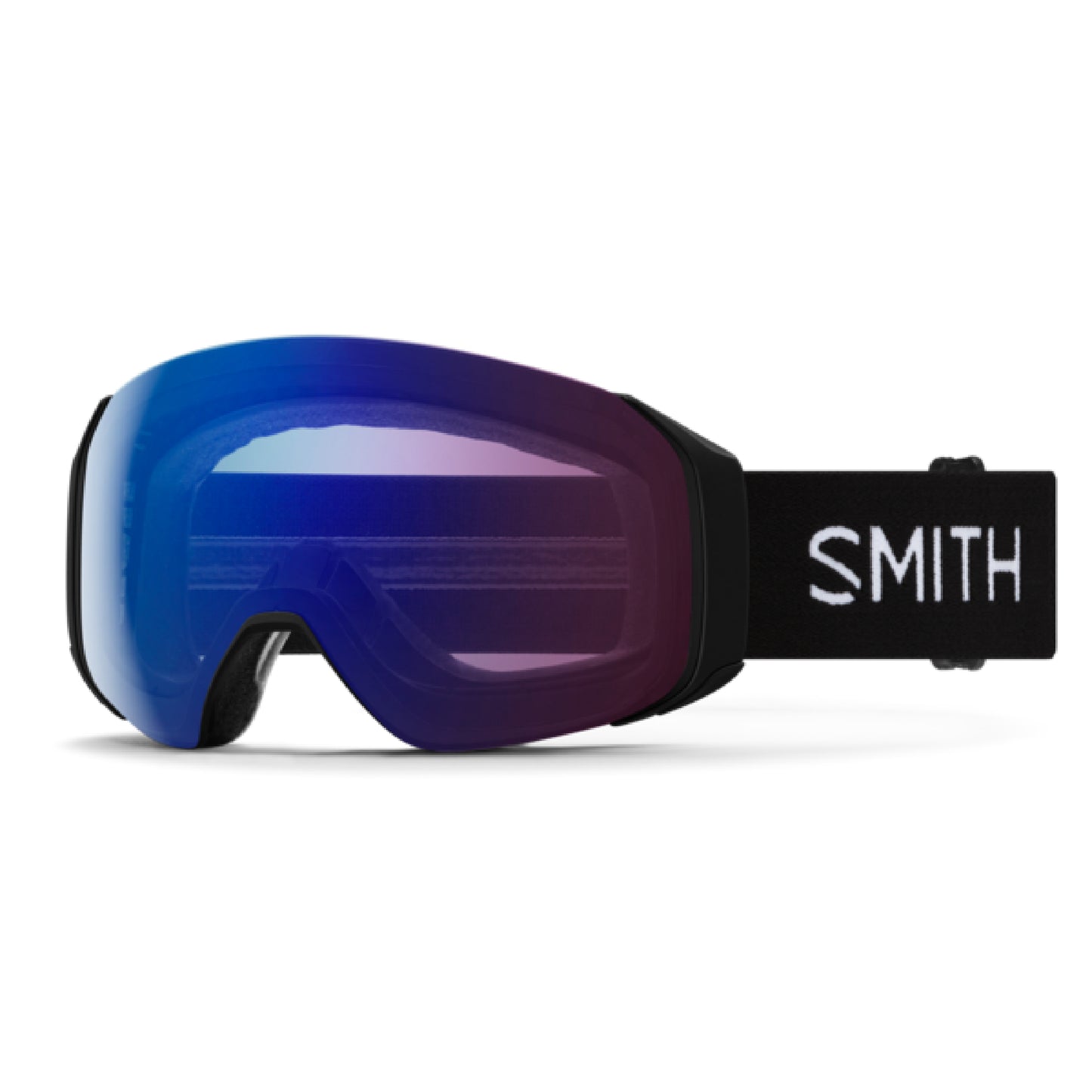 Smith 4D MAG S Low Bridge Photochromic Goggles 2025 Black | ChromaPop Photochromic Rose Flash