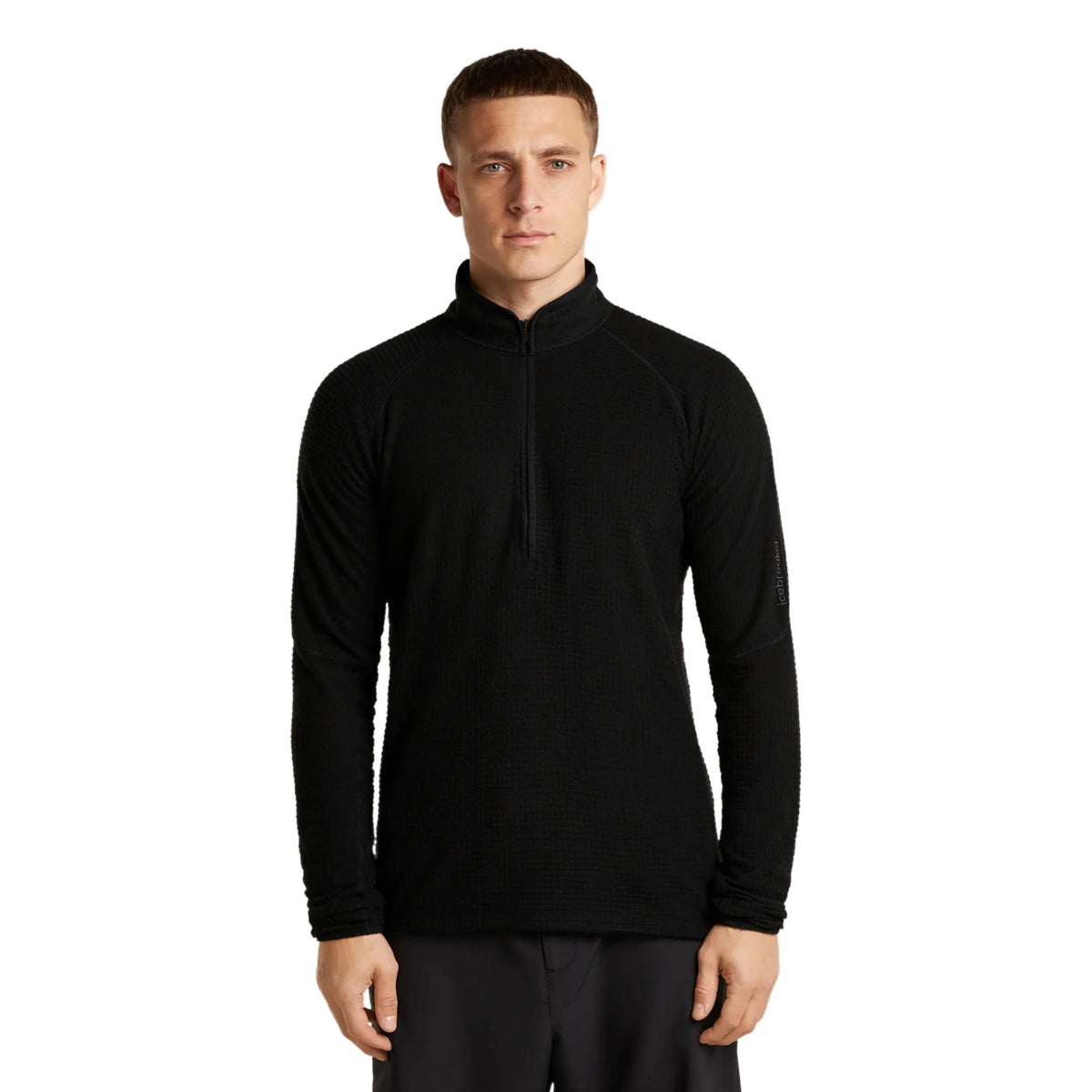Icebreaker 400 RealFleece Grid Peaksland Mens LS Half Zip