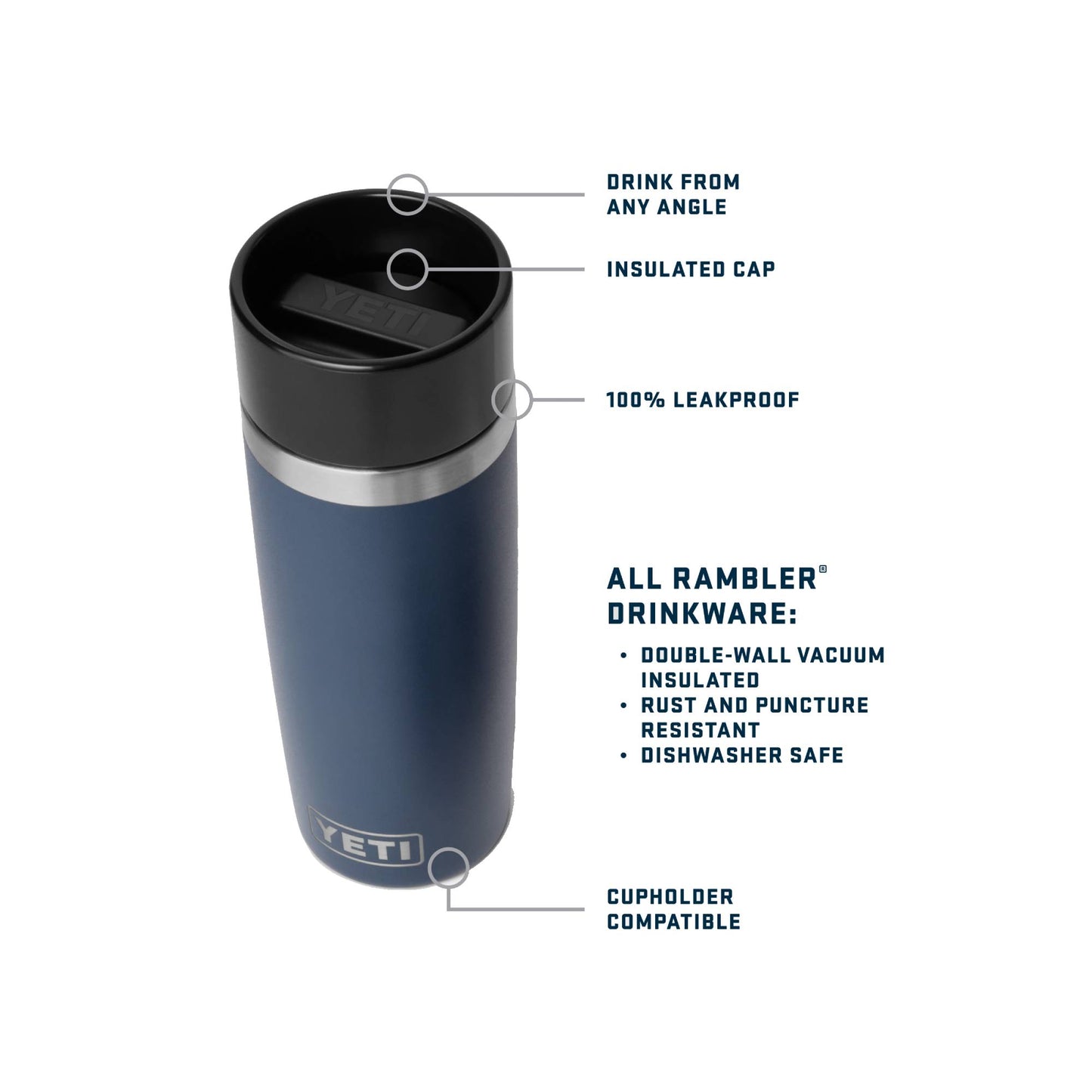 YETI Rambler 16oz Travel Bottle