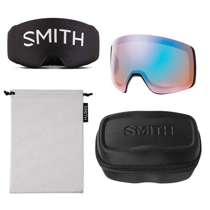 Smith 4D MAG XL Photochromic Goggles 2025 Black | ChromaPop Photochromic Red Mirror