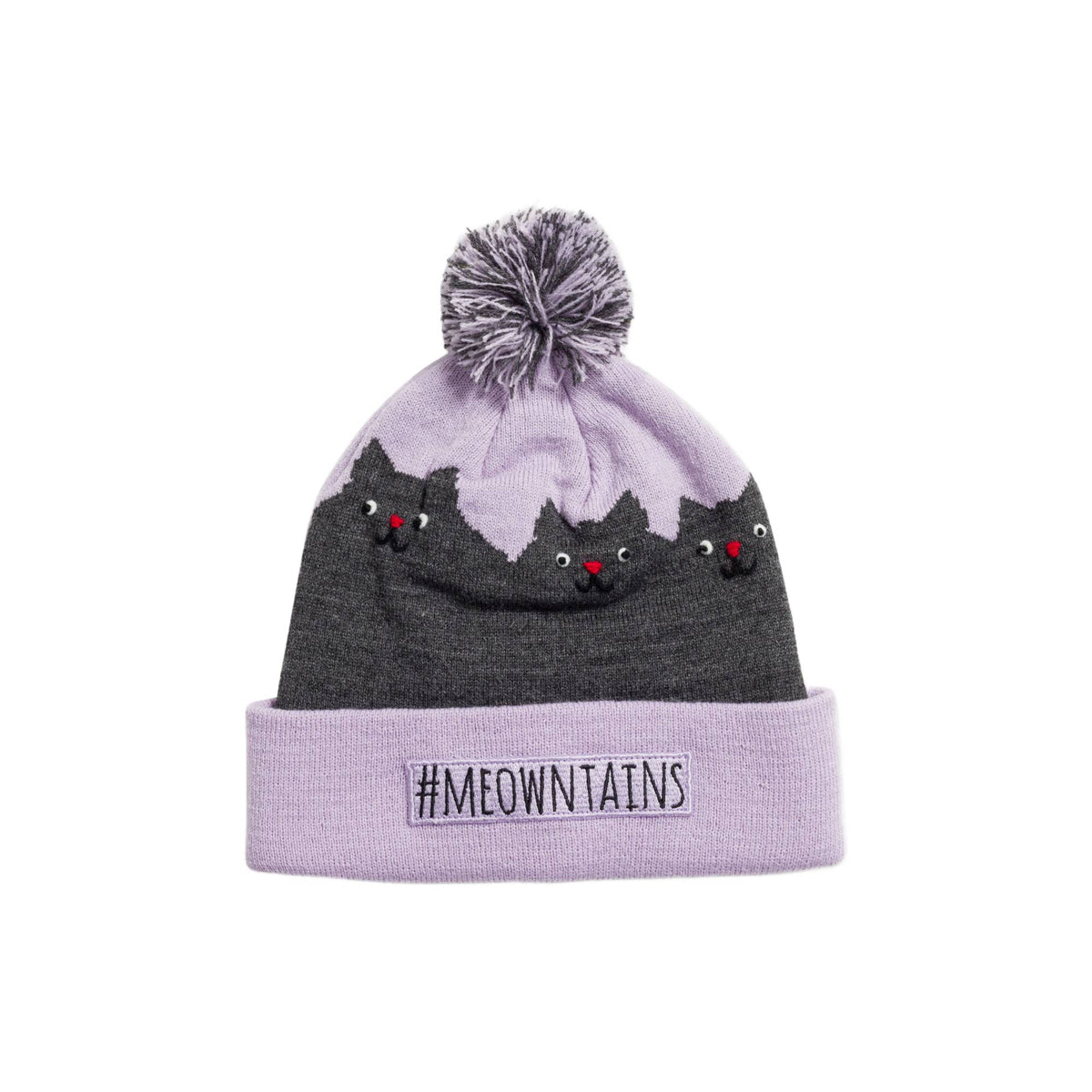 Turtle Fur Kids #Meowntains Pom Beanie