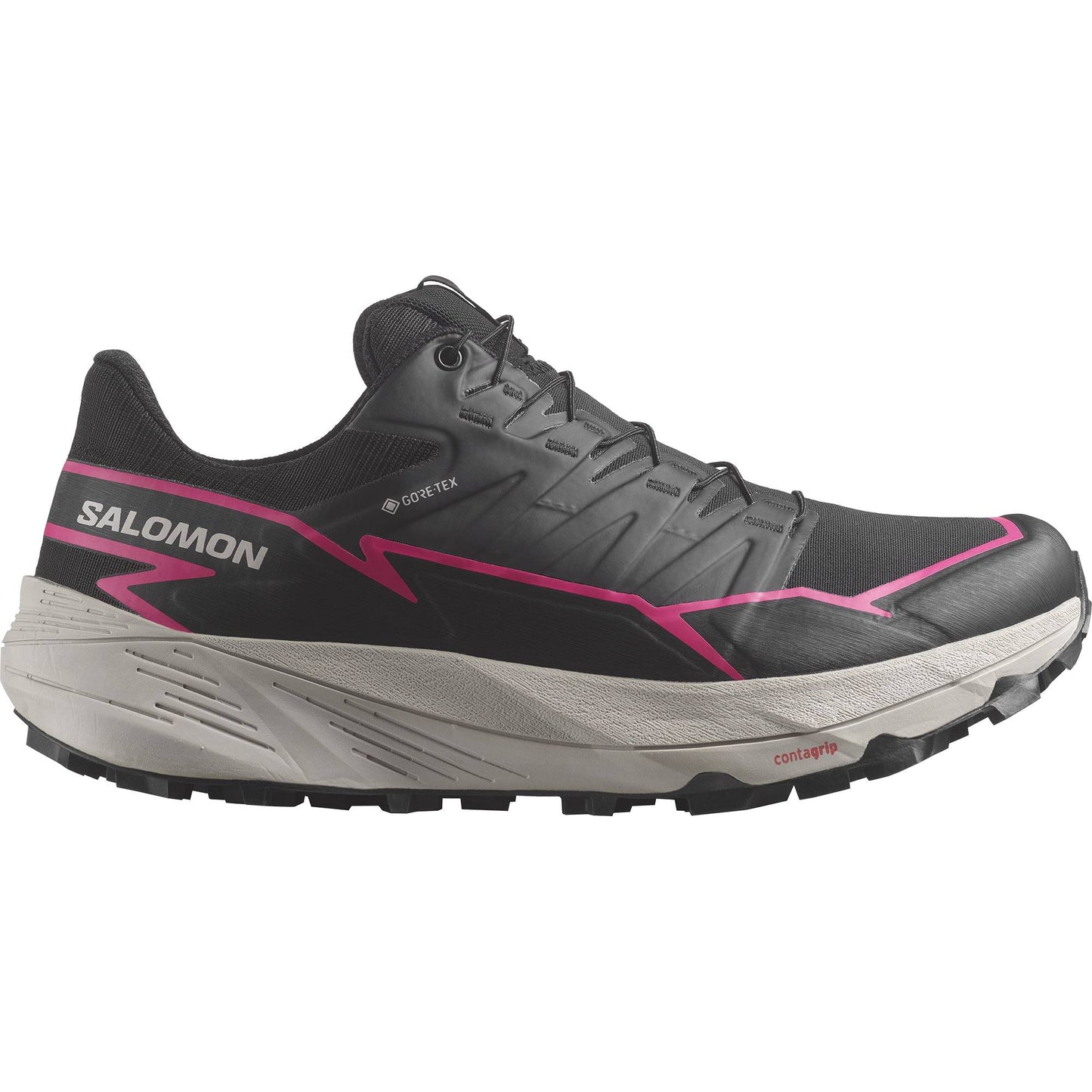 Salomon Thundercross GTX Womens Shoe 2025 Black | Black | Pink Glo 6