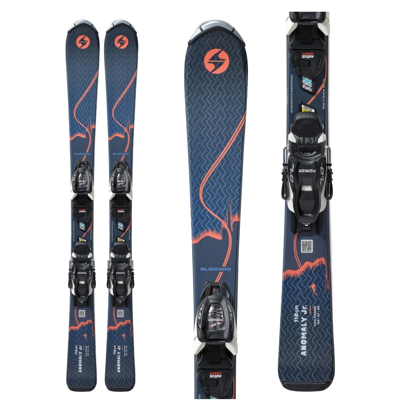 Blizzard Anomaly Junior Ski 100 -130 Ski + FDT 4.5 Binding 2025