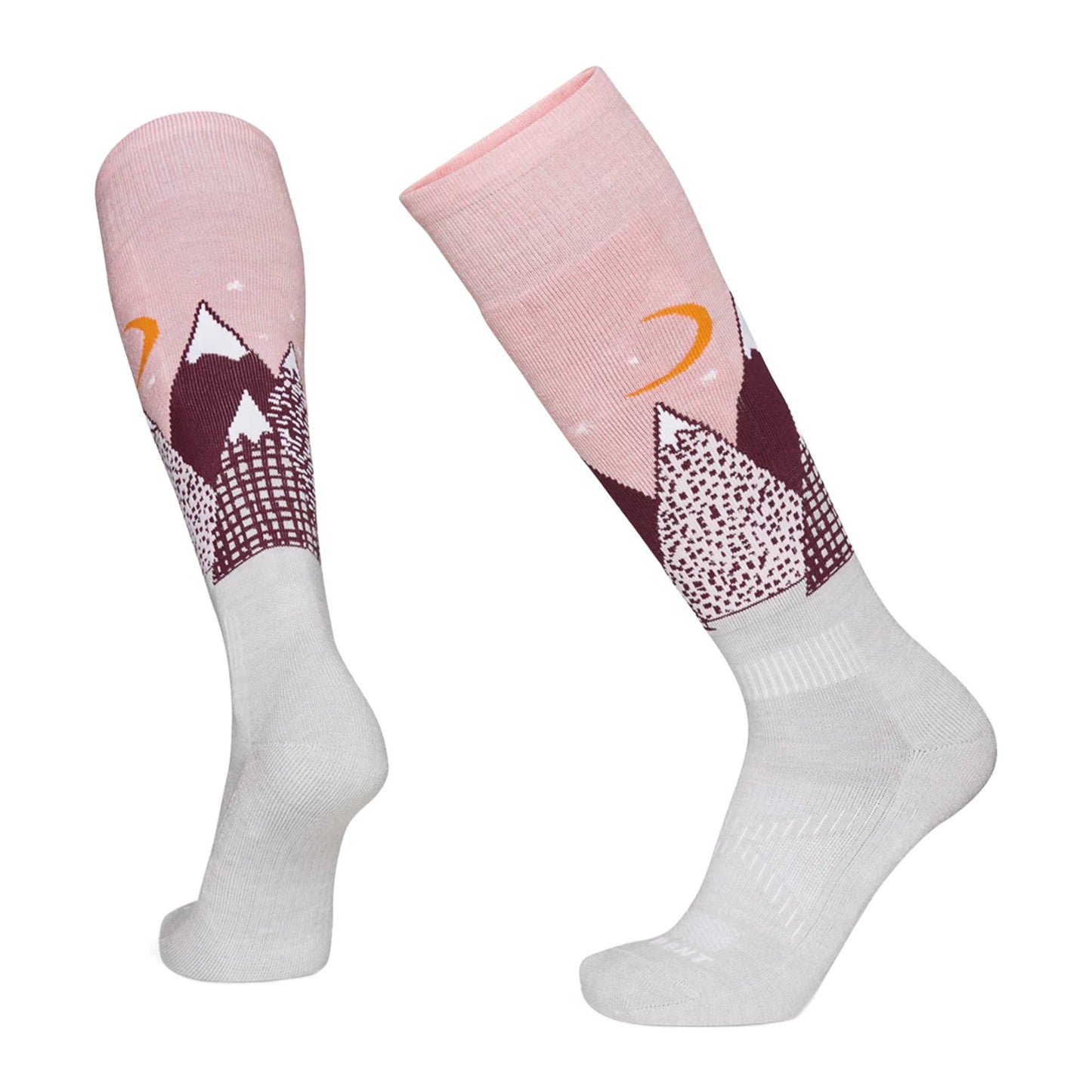 Le Bent Light Cushion Snowy Mountains Kids Sock