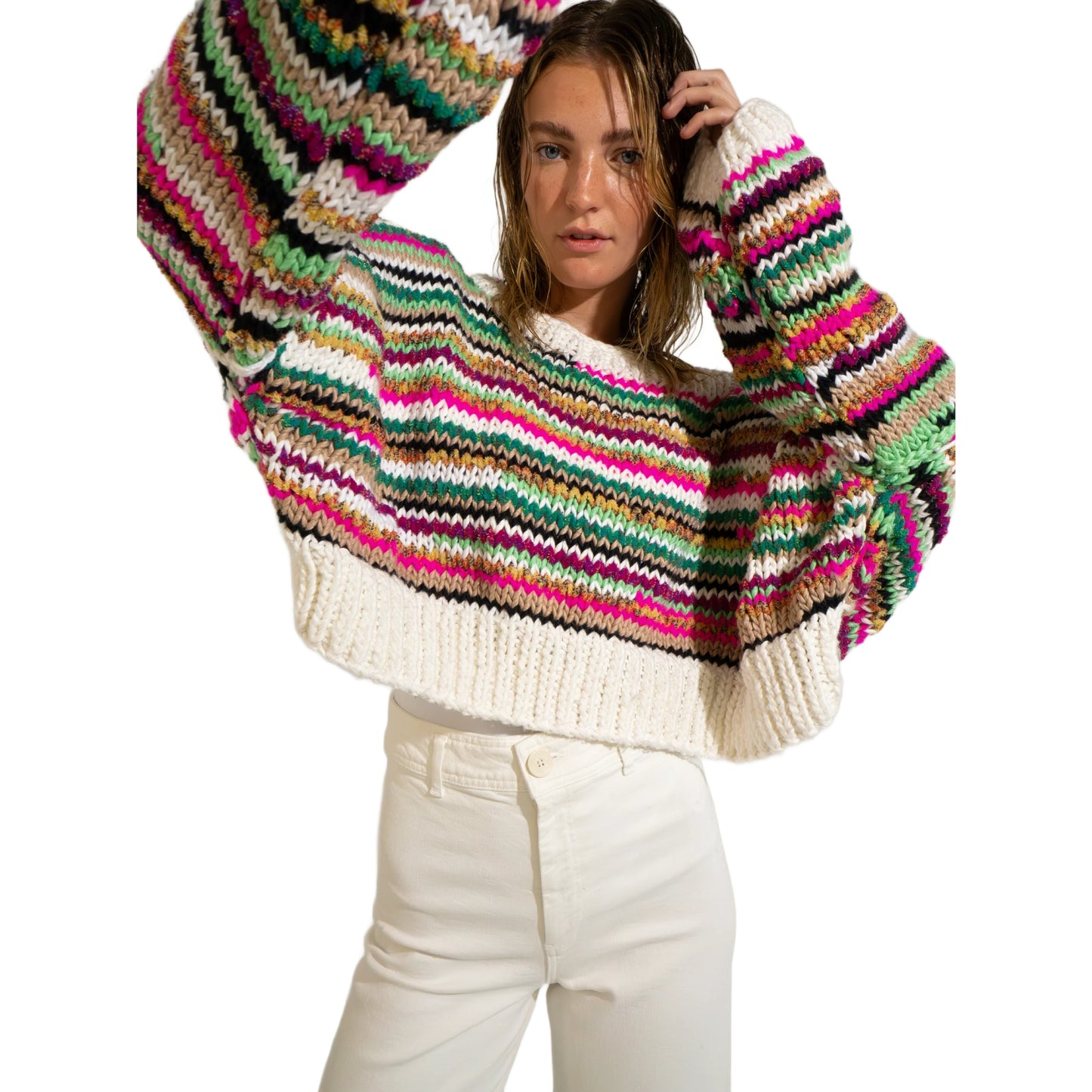 GOGO Chunky Cotton No Waste Womens Pullover 2025