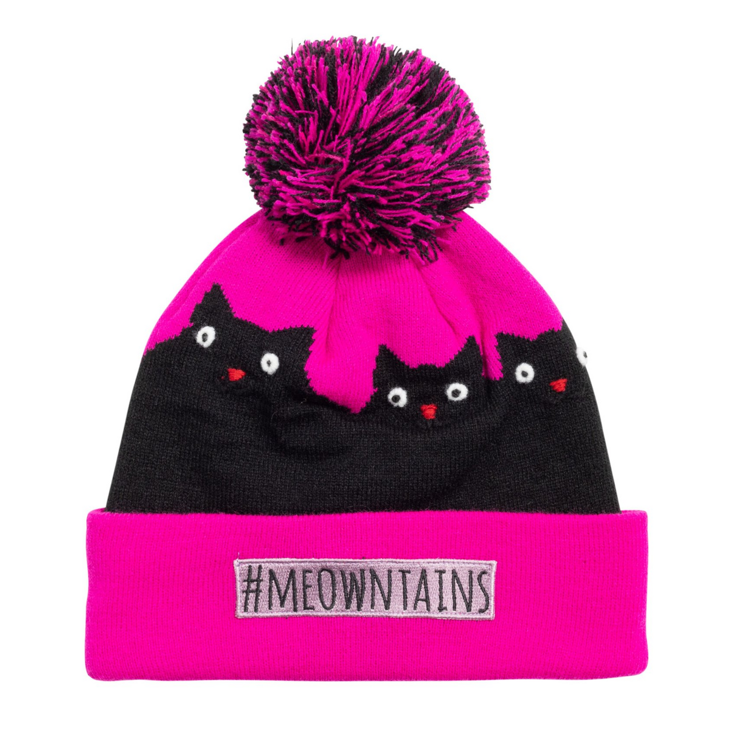 Turtle Fur Kids #Meowntains Pom Beanie