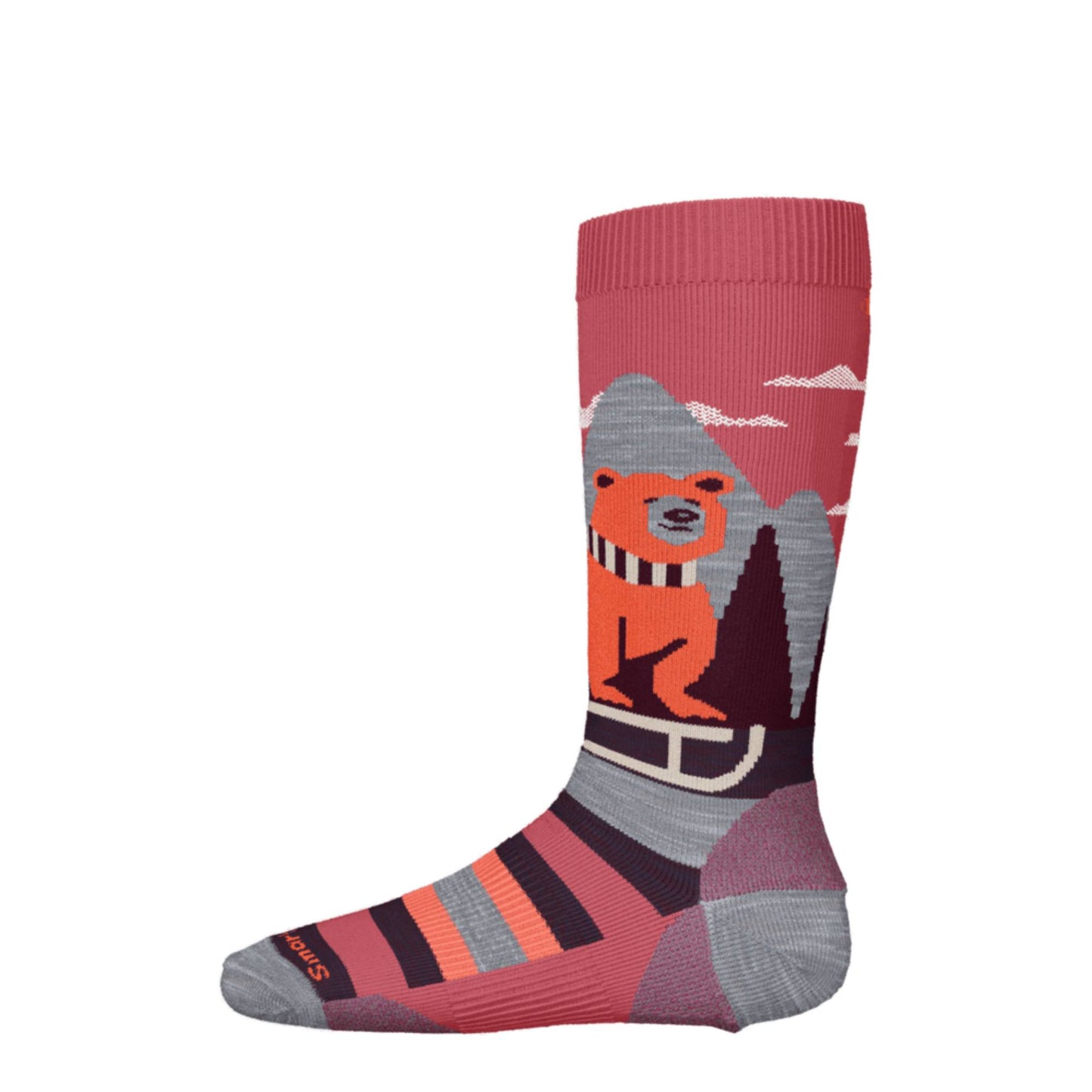 Smartwool Ski Light Cushion Sleigh Bear OTC Kids Sock