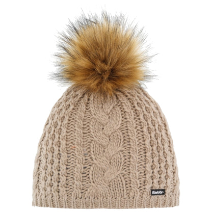 Eisbar Afra Lux Womens Faux Fur Pom Beanie