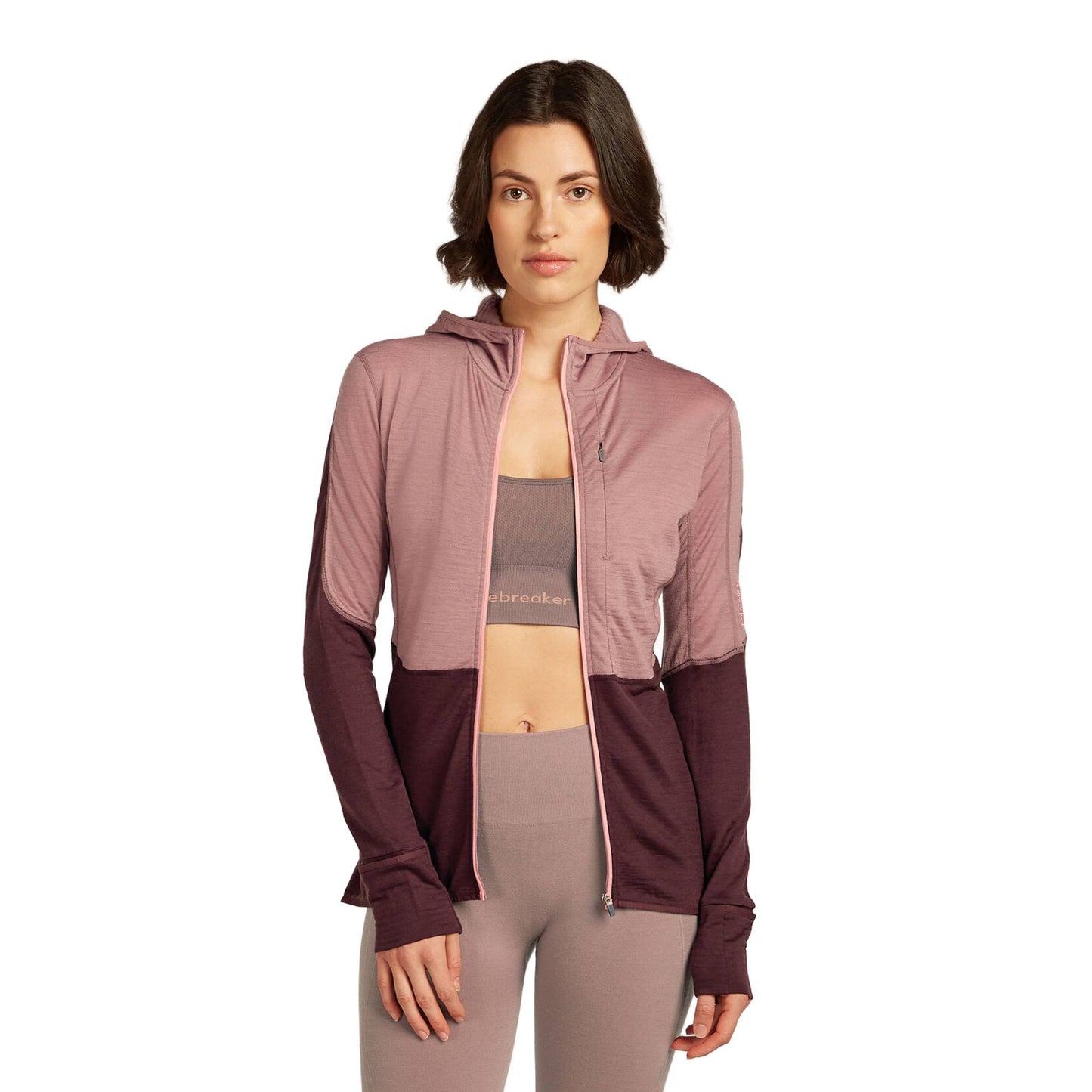 Icebreaker 200 RealFleece Descender Womens LS Zip Hoodie