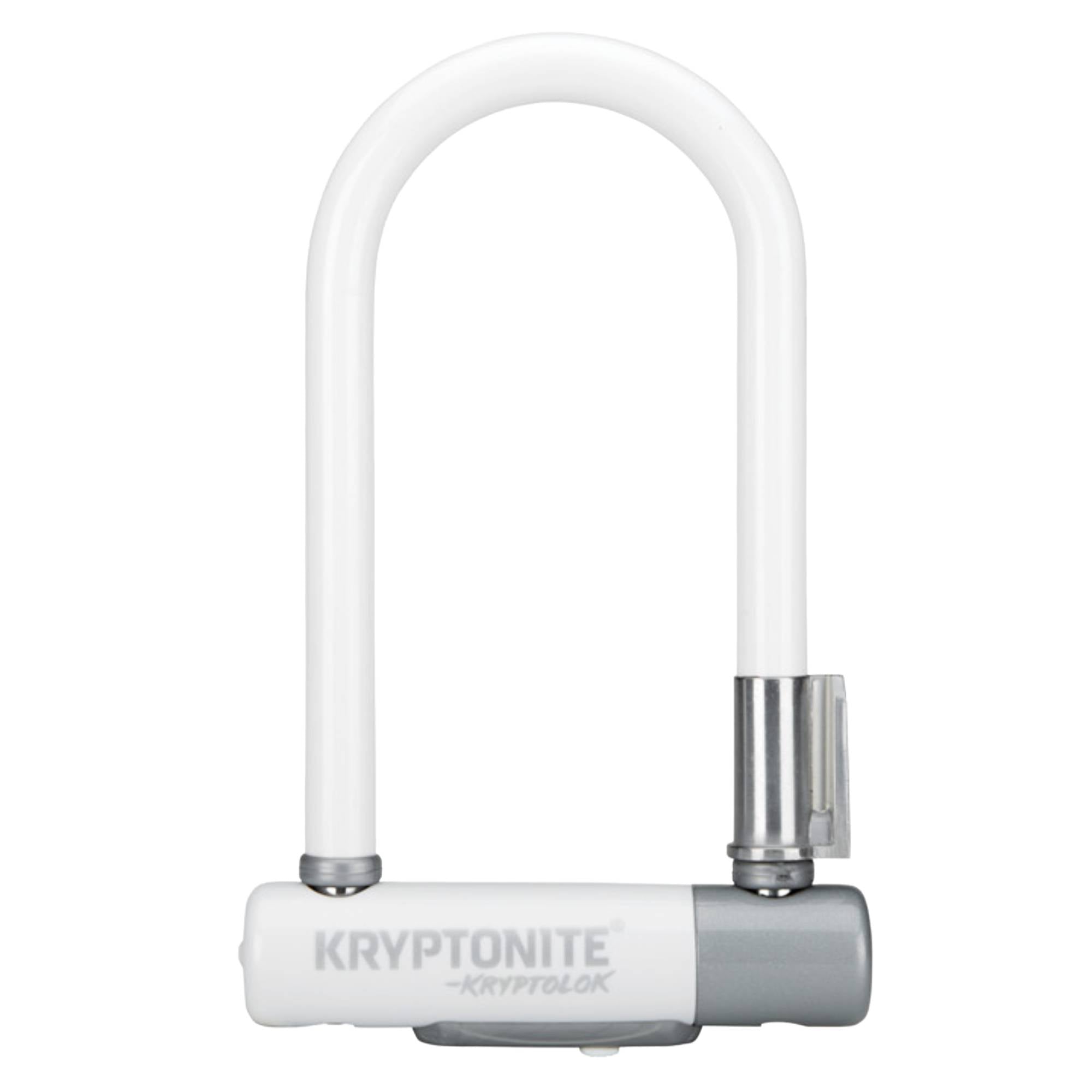 Kryptonite KryptoLok Mini-7 U-Lock (White) (3.25 x 7 Kryptonite KryptoLok Mini-7 U-Lock (White) (3.25 x 7