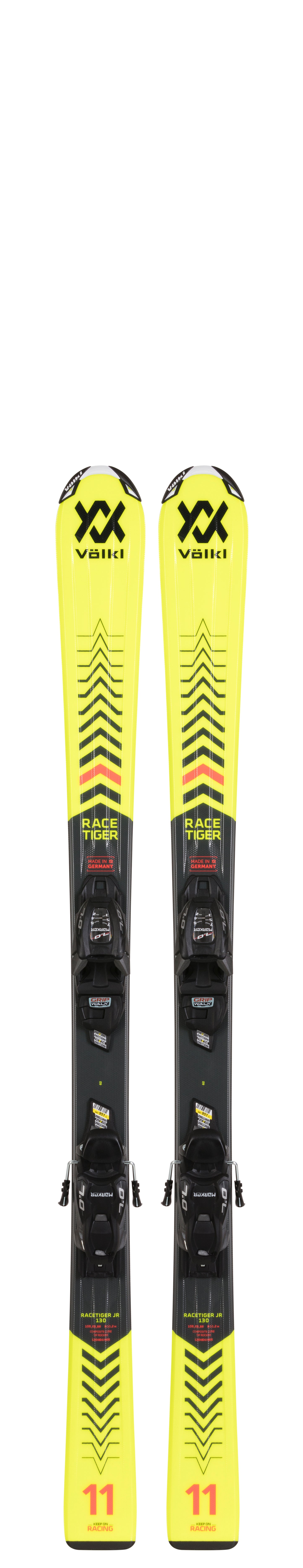 Volkl Racetiger Junior Ski 80 - 120 + VMotion 4.5 Junior Binding 2022