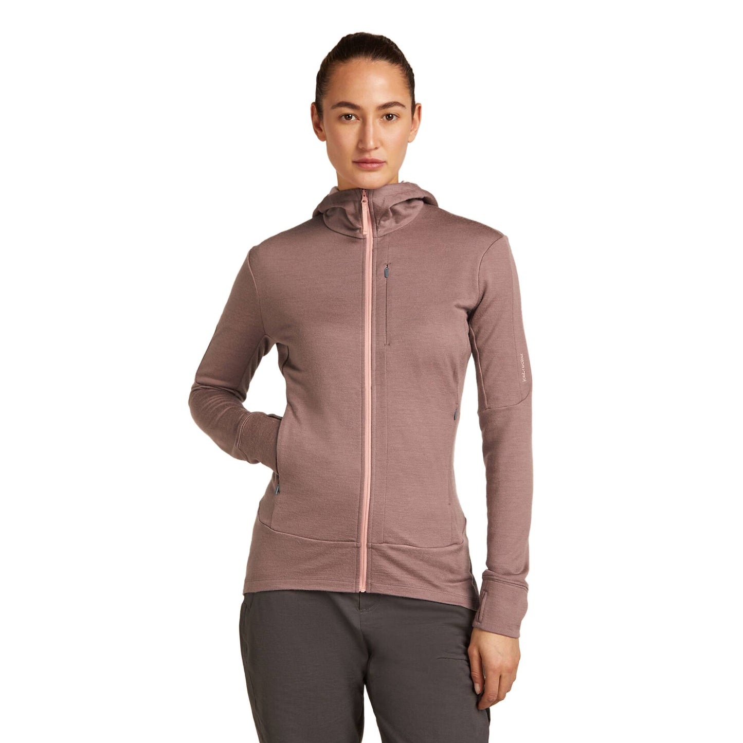 Icebreaker 260 Quantum Womens LS Zip Hoodie