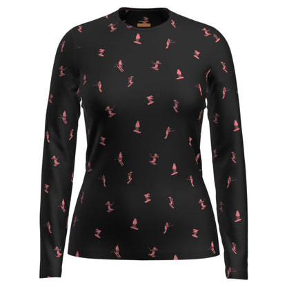 Icebreaker 200 Oasis Snow Day Womens LS Crewe