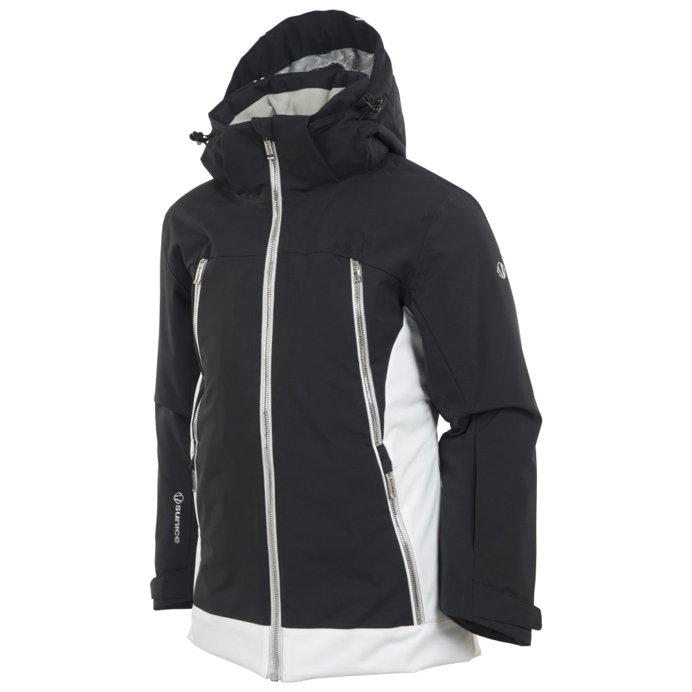 Girls black ski jacket best sale