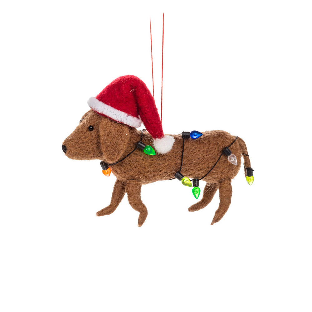 Abbott Dachsund with Lights Ornament